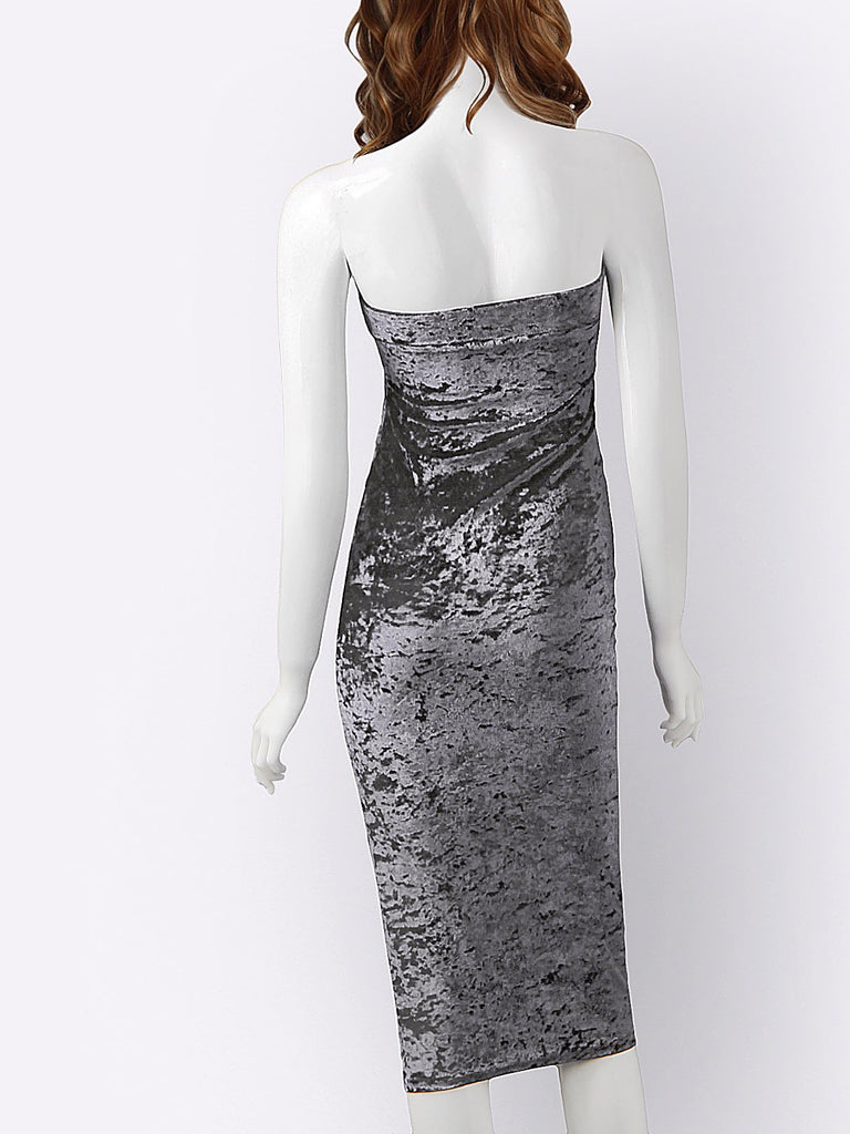 White And Gold Short Formal Dress