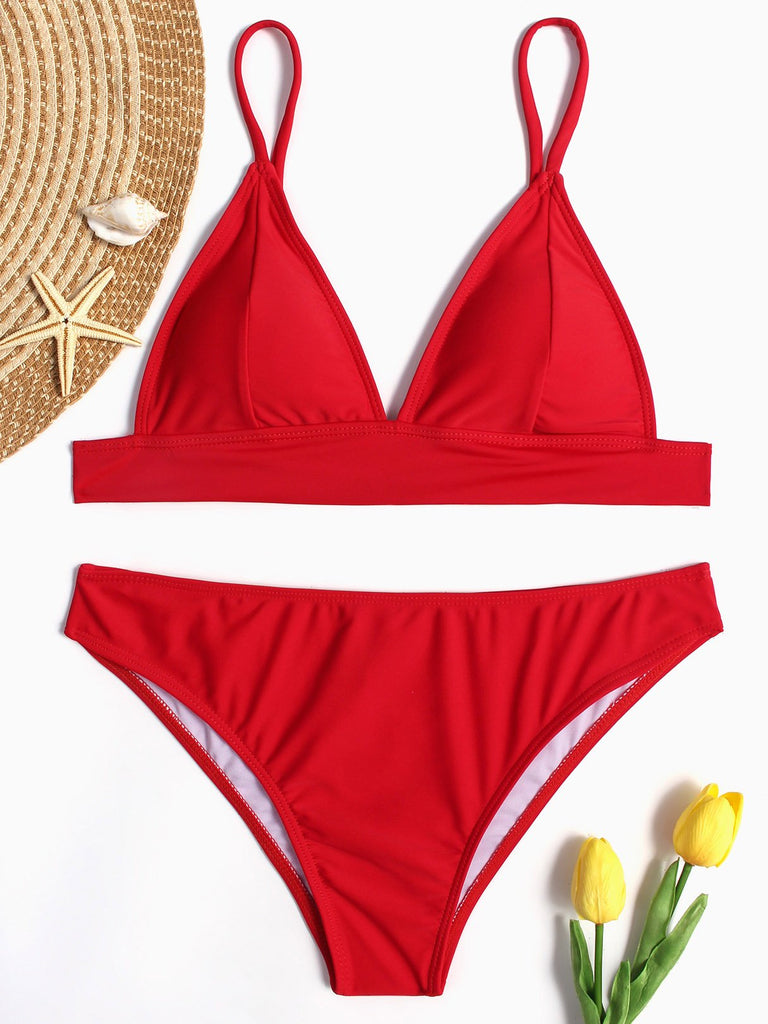 Womens Red Bikinis