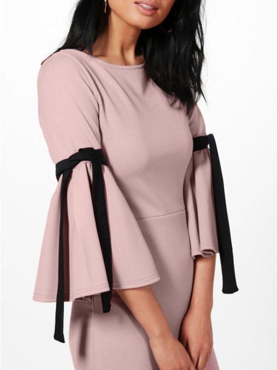 Ladies Pink Casual Dresses