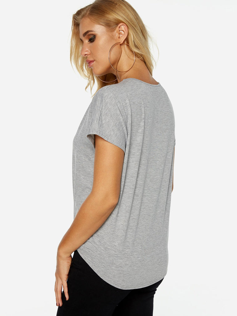 Womens Grey T-Shirts