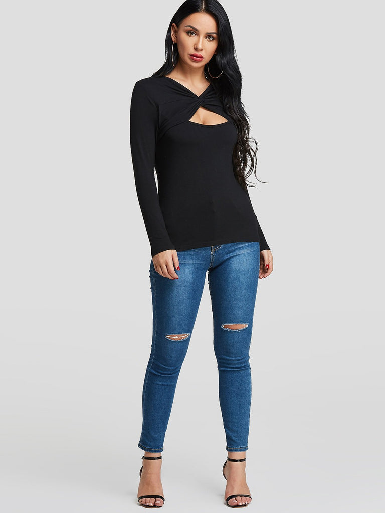 Womens Black T-Shirts