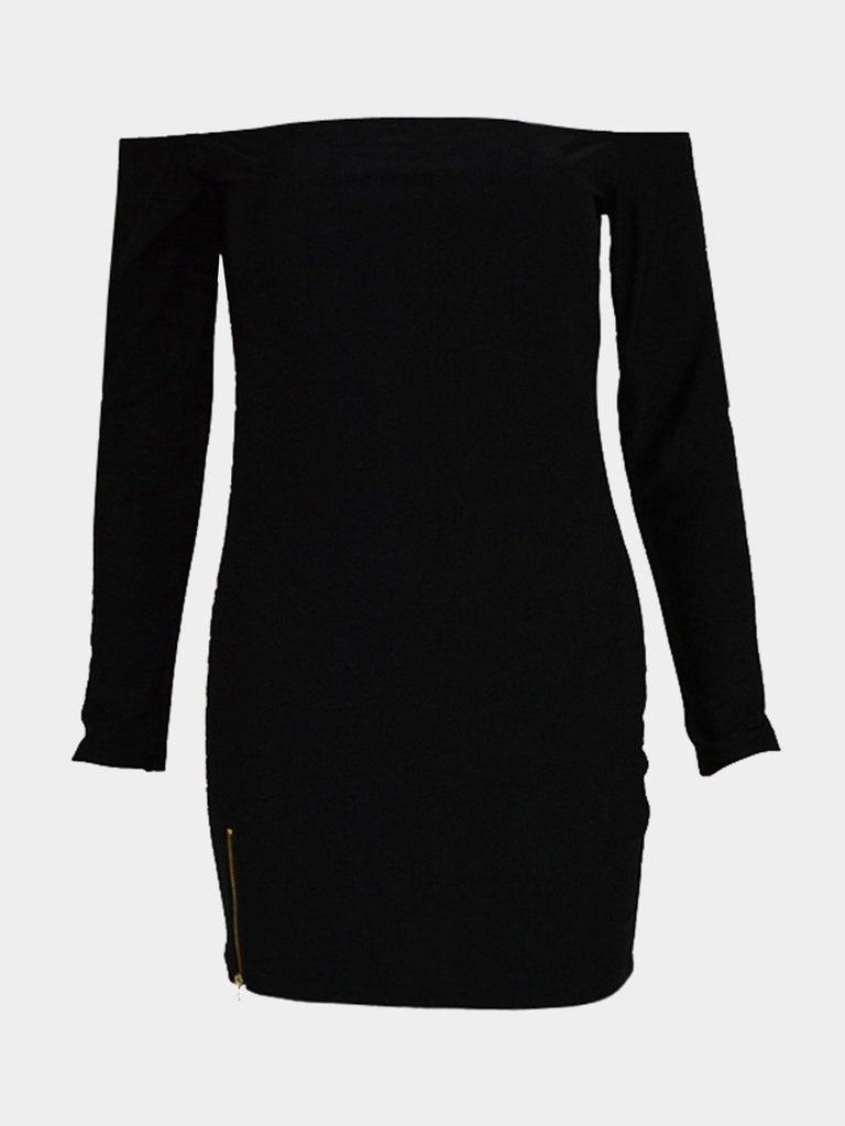 Womens Black Off The Shoulder Dresses