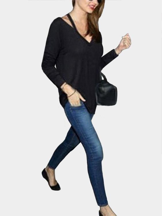 Womens Black T-Shirts