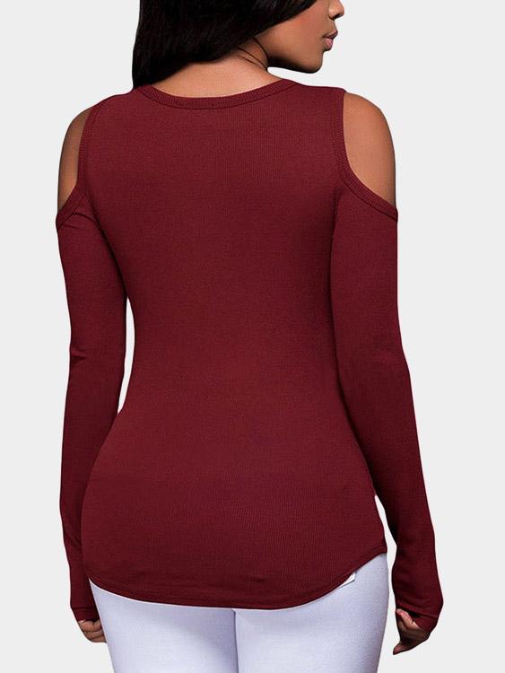 Womens Burgundy T-Shirts