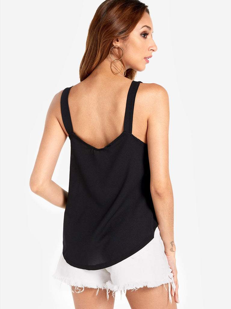 Womens Black Camis