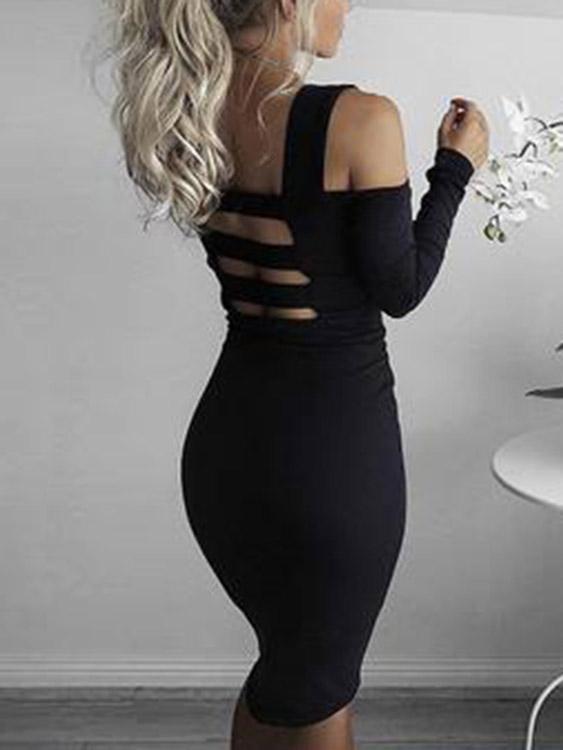 Ladies Black Midi Dresses