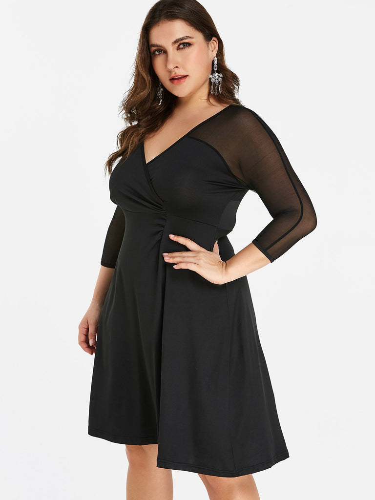 Ladies Black Plus Size Dresses