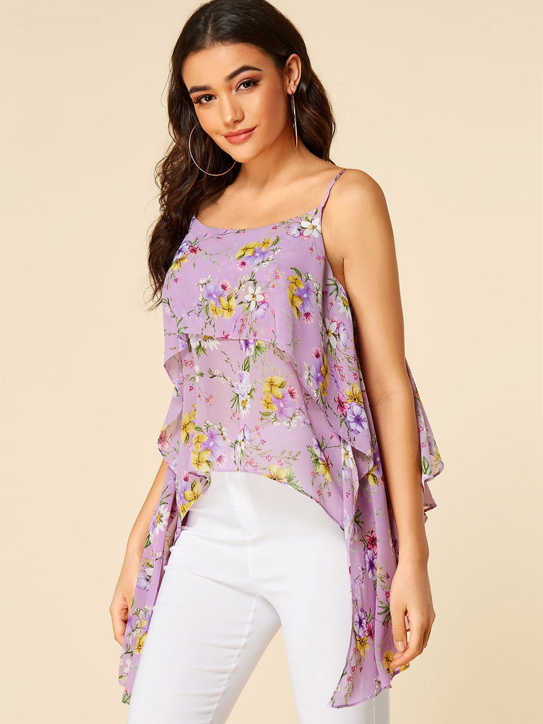 Ladies Purple Camis