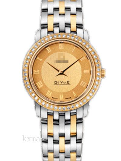 Affordable And Stylish Yellow Gold And Stainless Steel 17 mm Watch Band 413.25.27.60.08.001_K0017468