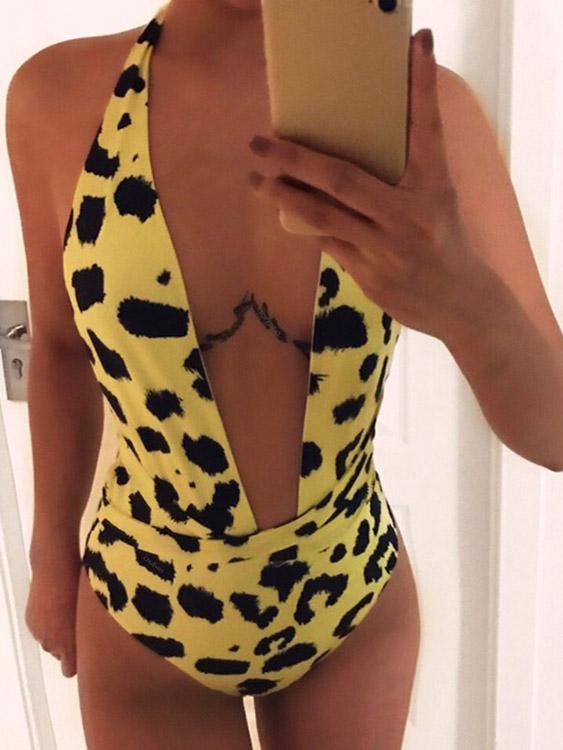 Womens Yellow One-Pieces