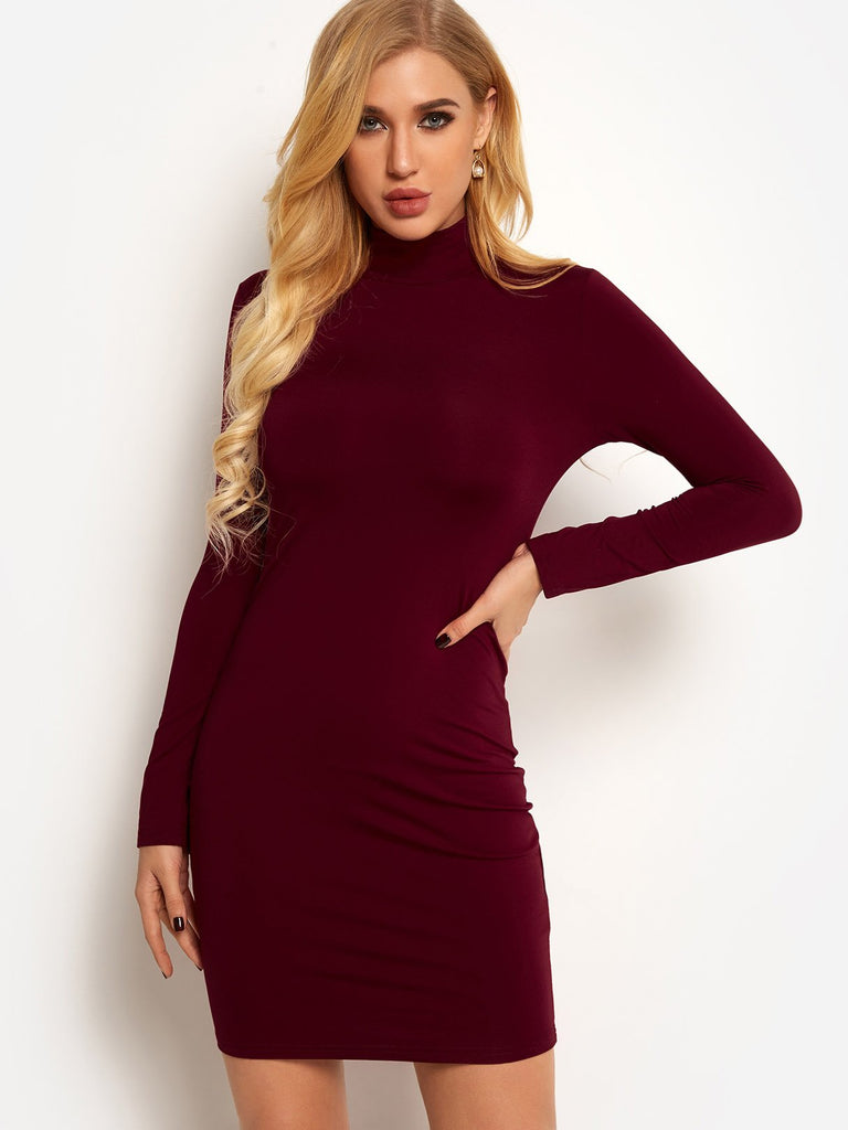 Ladies Long Sleeve Mini Dress