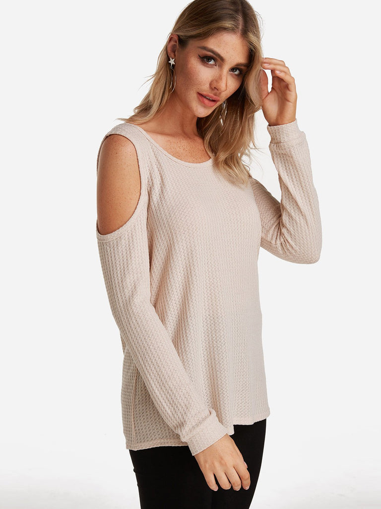Ladies Beige T-Shirts
