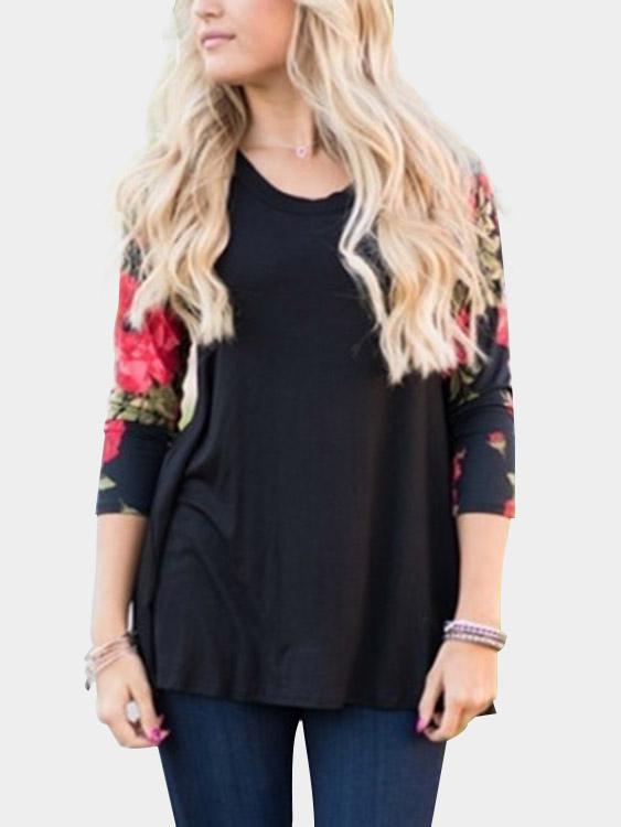 Womens Black T-Shirts