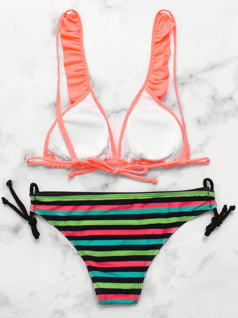 Womens Orange Bikinis