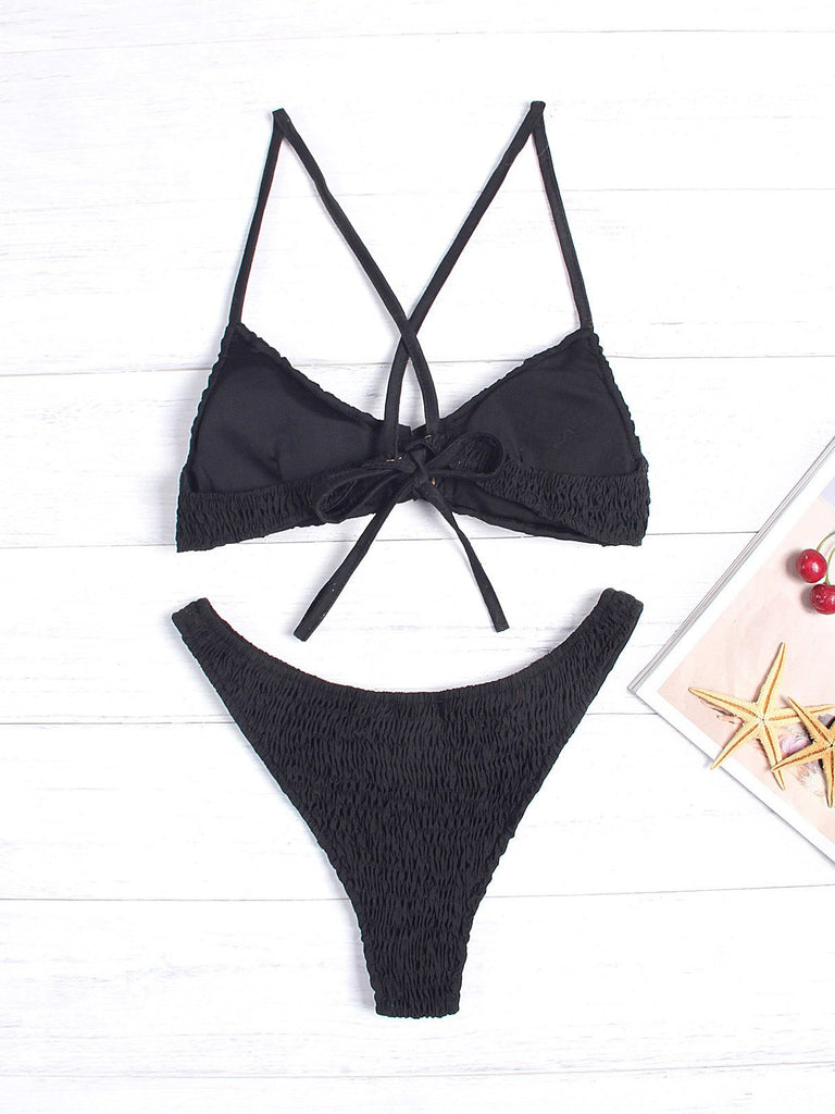 Womens Black Bikini Top