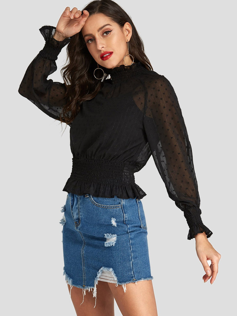 Ladies Black Blouses
