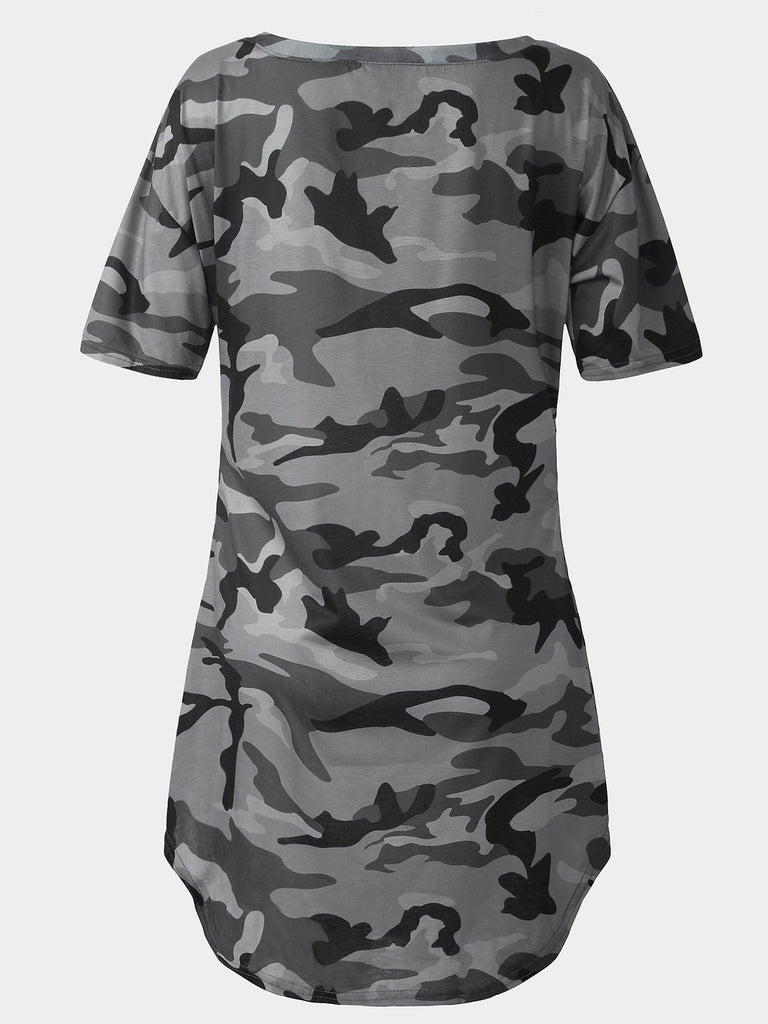 Ladies Army Green Casual Dresses