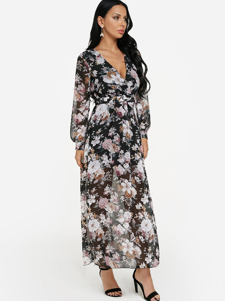 Ladies Long Sleeve Maxi Dress