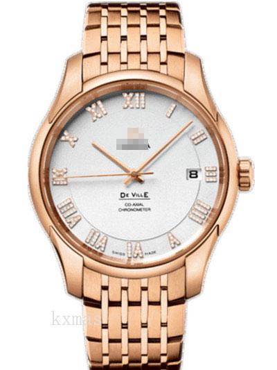 Inexpensive Classic Rose Gold 24 mm Watch Wristband 431.50.41.21.52.001_K0017284