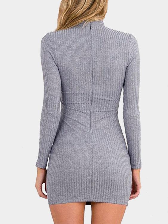 Womens Gray Mini Dresses