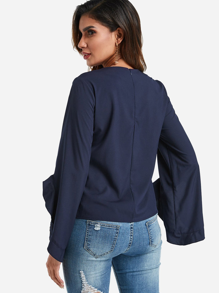 Womens Navy Blouses