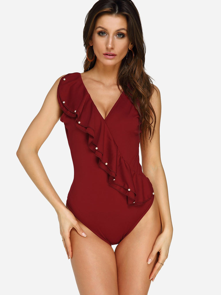 Ladies Sleeveless One-Pieces Swimsuits