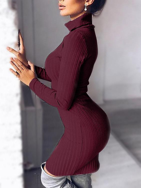 Womens Burgundy Bodycon Dresses