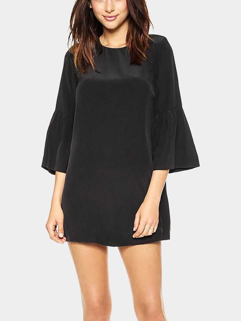 Black Frill Mini Dress