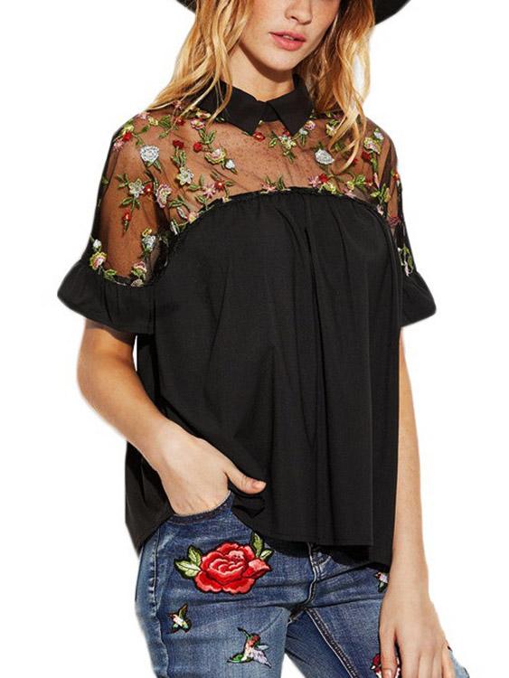 Ladies Black Blouses