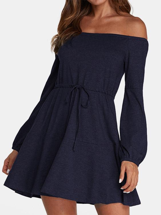 Ladies Long Sleeve Mini Dress
