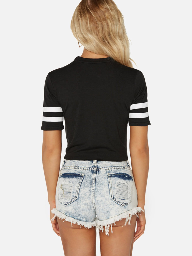 Womens Black T-Shirts