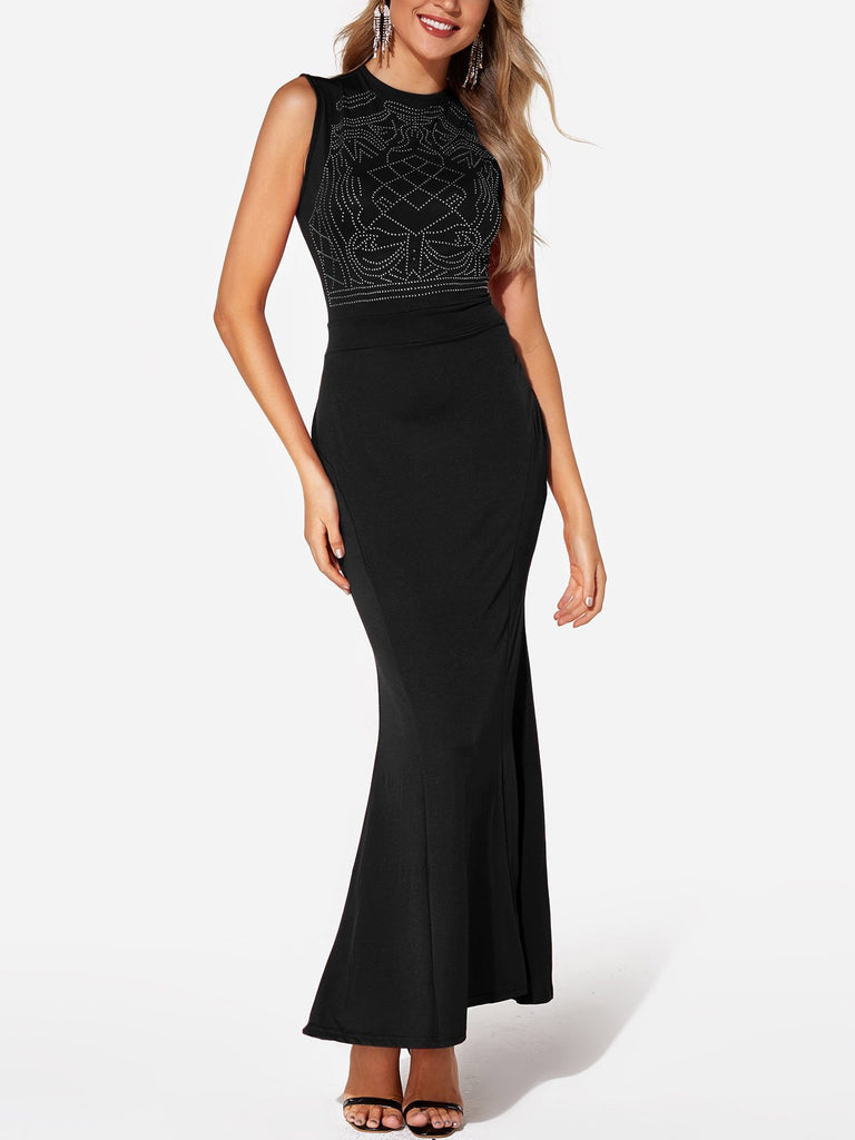 Ladies Sleeveless Maxi Dress