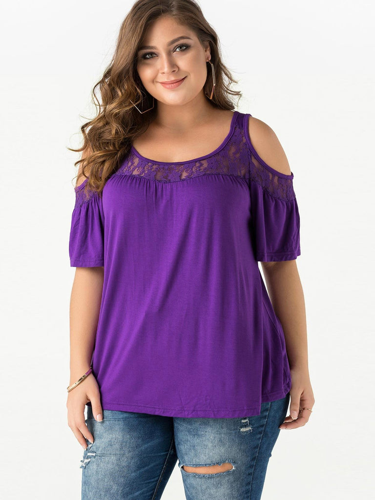 Ladies Plus Size Black Tops