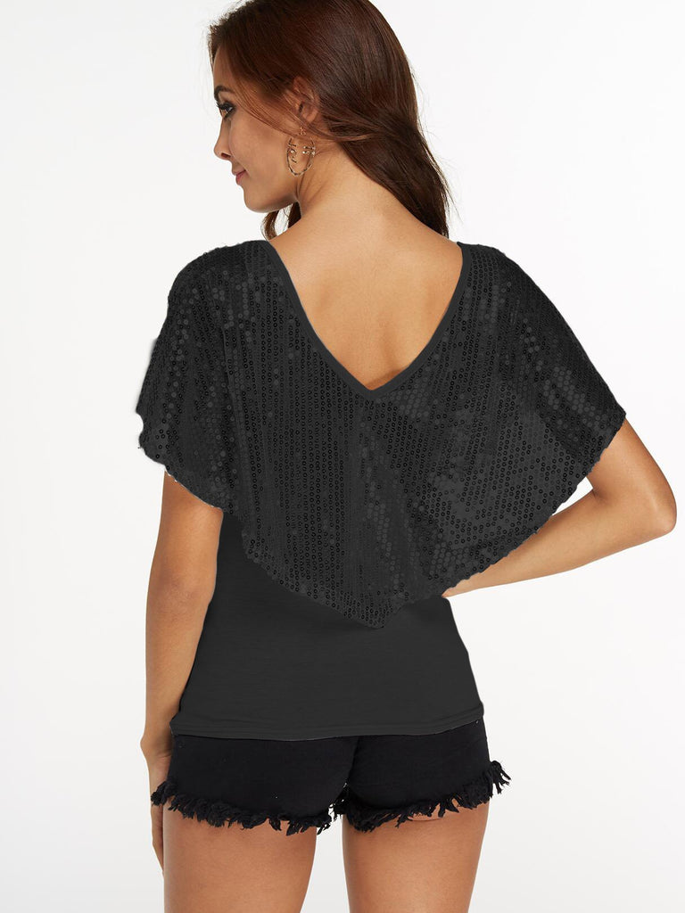 Womens Black T-Shirts