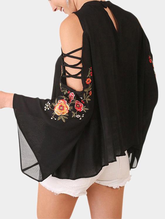 Womens Black Blouses