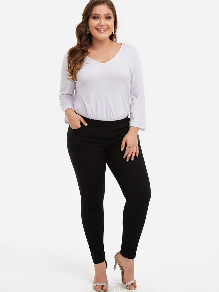 Plus Size Pocket Leggings