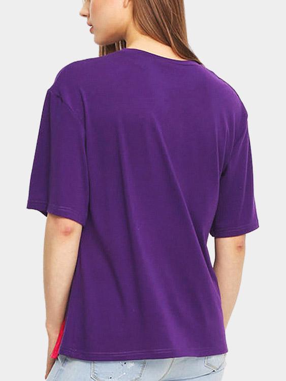 Womens Purple T-Shirts