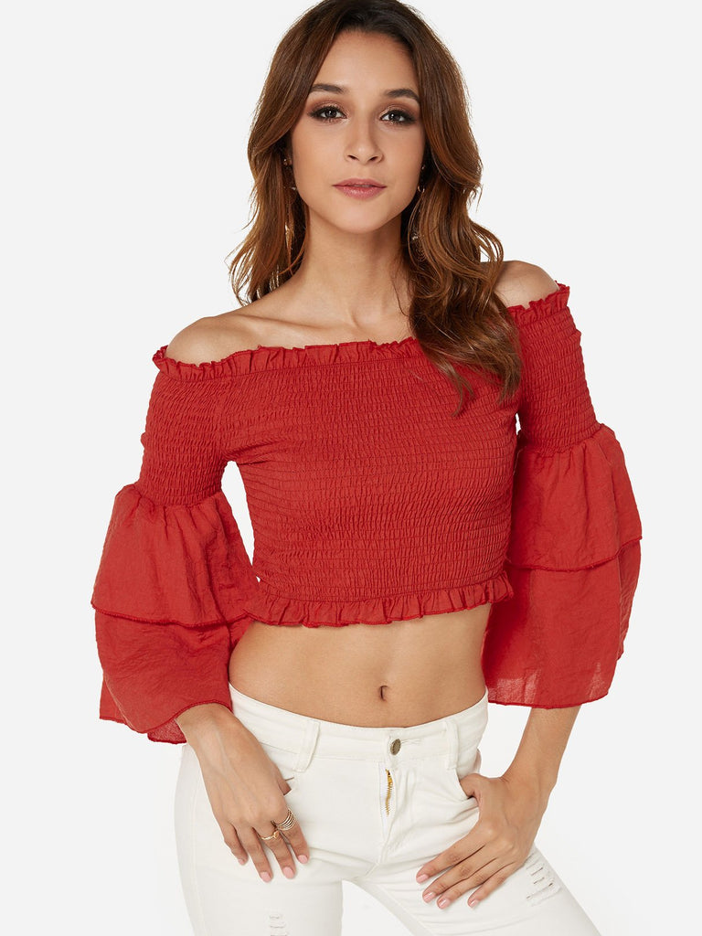 Ladies 3/4 Sleeve Blouses