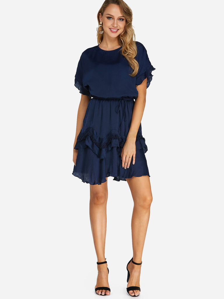 Womens Short Sleeve Casual Dress