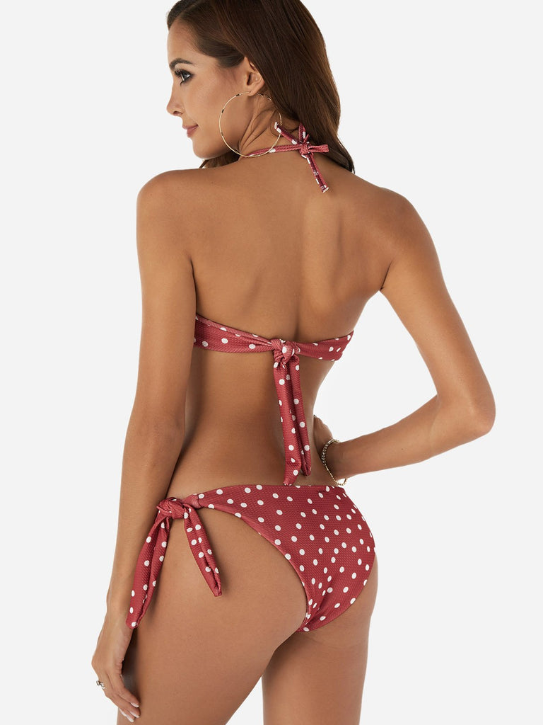 Womens Burgundy Bikinis