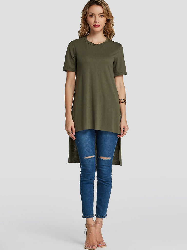 Womens Army Green T-Shirts