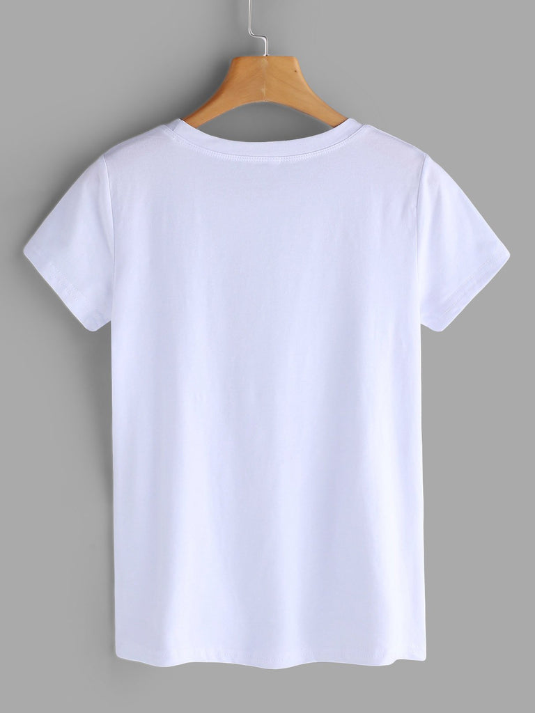 Womens White T-Shirts