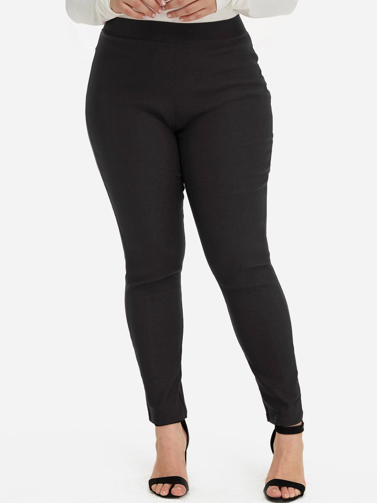 Womens Black Plus Size Bottoms