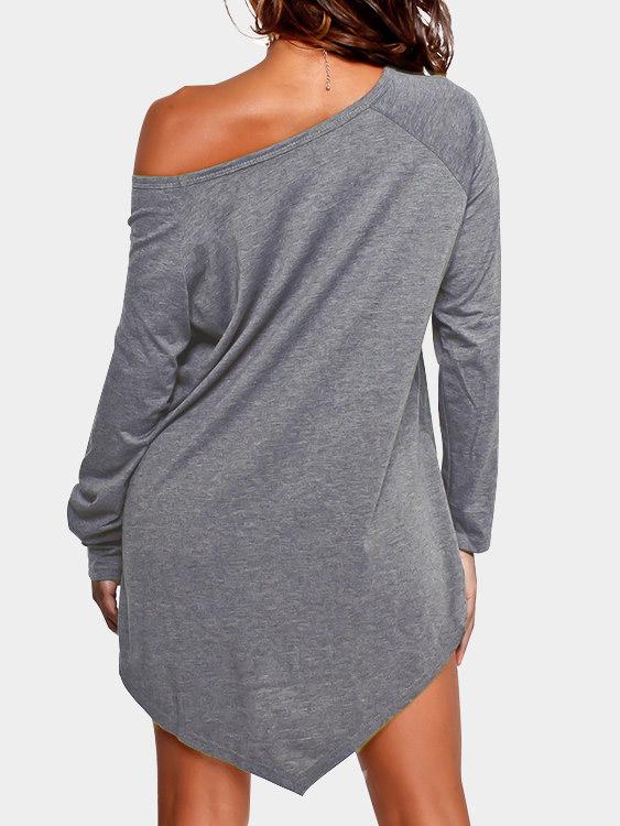 Womens Grey Mini Dresses