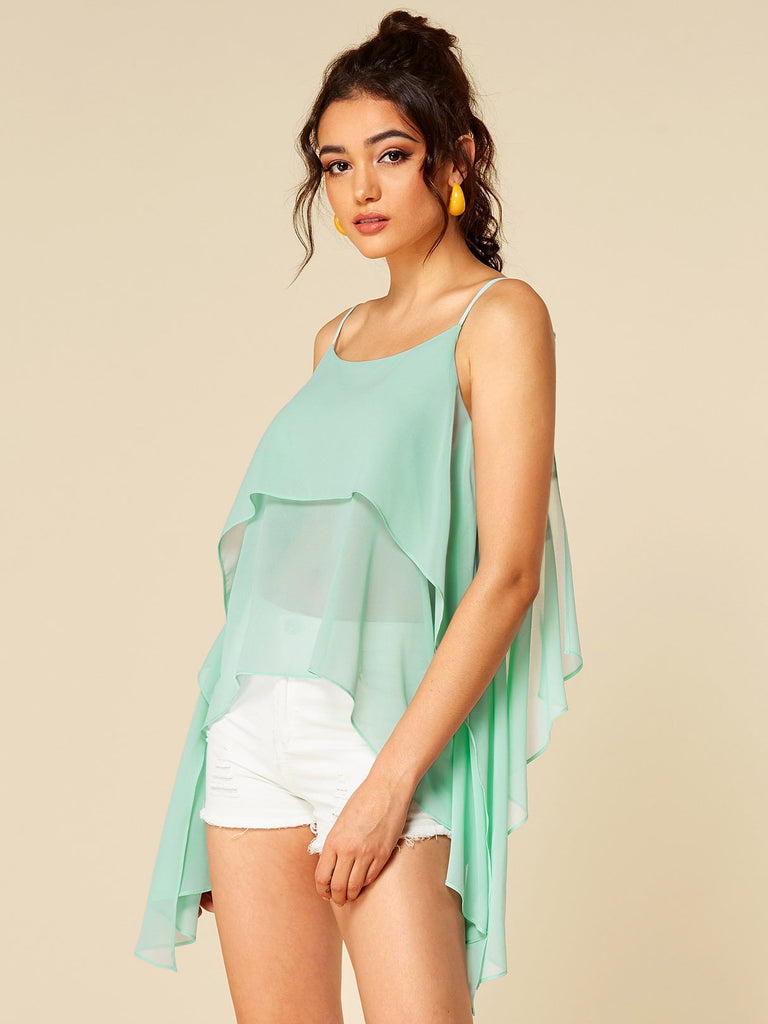 Ladies Green Camis