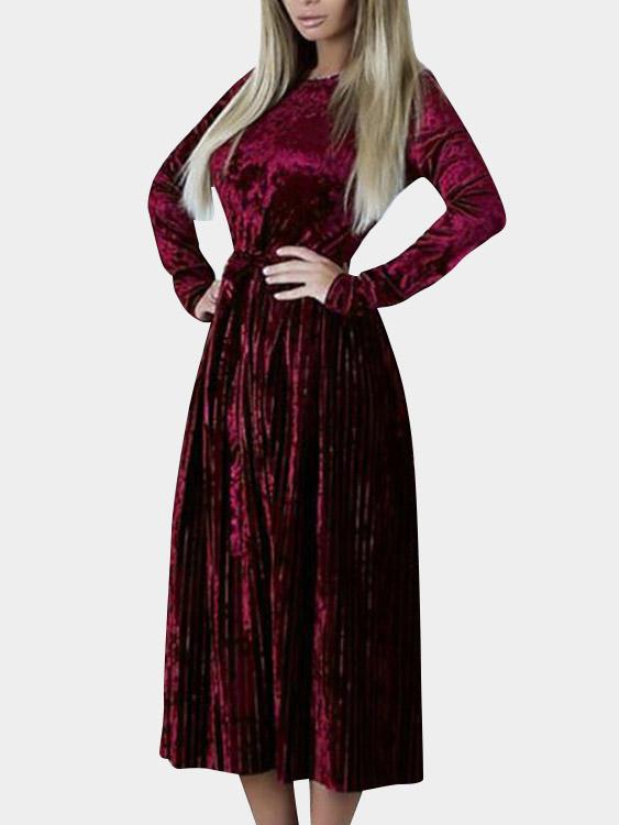 Ladies Long Sleeve Maxi Dress