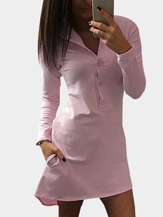 Long Sleeve Shirt Dress