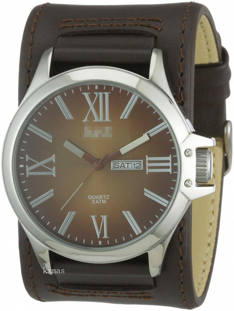 Bargain Durable Leather Wristwatch Strap 48-S2872-BR_K0006890