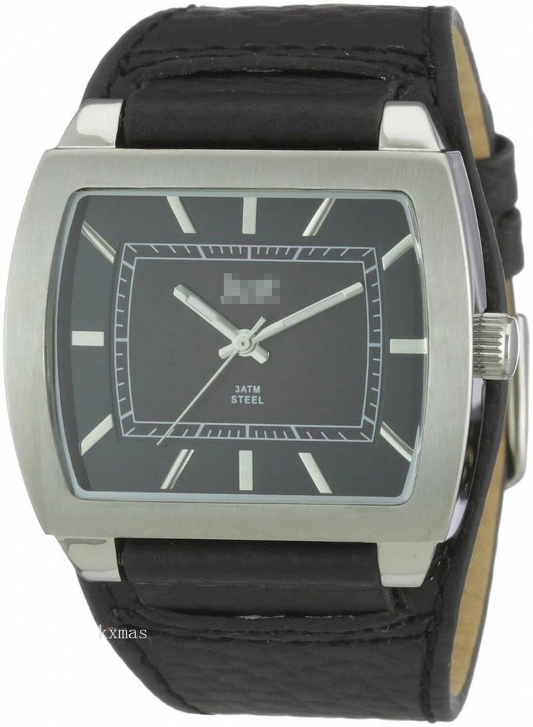 Best Buy Elegance Leather 24 mm Watches Strap 48-S5228BK-BR_K0006785