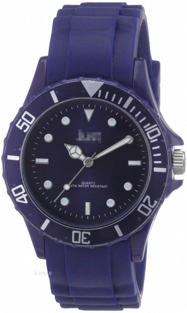 Classic Elegance Silicone 20 mm Watch Strap 48-S5452-DBL_K0006783